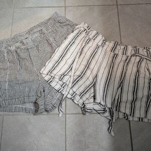 Set Of 2 Old Navy Linen blend Shorts, 2X & 16